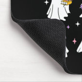 Funny Ghost Book Reading Halloween Books Lover Tea マウスパッド (コーナー)
