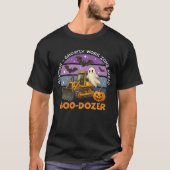 Funny Ghost Bulldozer Customizable Halloween Tシャツ (正面)