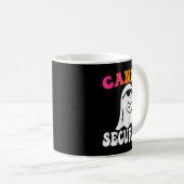 Funny Ghost Candy Security Halloween Costume Hallo コーヒーマグカップ (正面右)