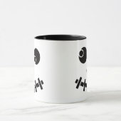 Funny Ghost Face Two-Tone Mug マグカップ (中央)