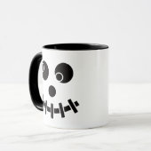Funny Ghost Face Two-Tone Mug マグカップ (正面左)
