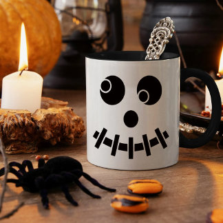 Funny Ghost Face Two-Tone Mug マグカップ