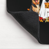 Funny Ghost German Shepherd Halloween Dog Mom Dog  マウスパッド (コーナー)