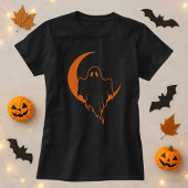 Funny Ghost Moon Halloween Tシャツ