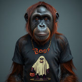 funny ghost orangutan:A Spooky laugh adventure! Tシャツ