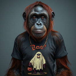 funny ghost orangutan:A Spooky laugh adventure! Tシャツ