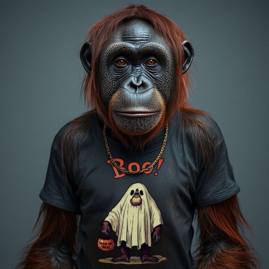 funny ghost orangutan:A Spooky laugh adventure! Tシャツ