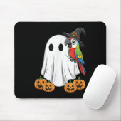 Funny Ghost Parrot Pumpkin Halloween Kids Mens Wom マウスパッド (マウス)