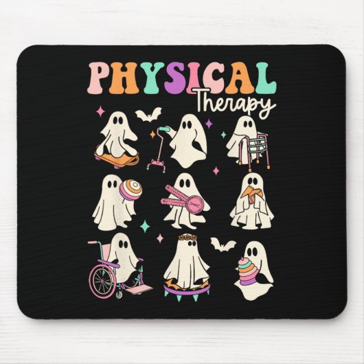 Funny Ghost Physical Therapy Pt Physical Therapist マウスパッド (正面)