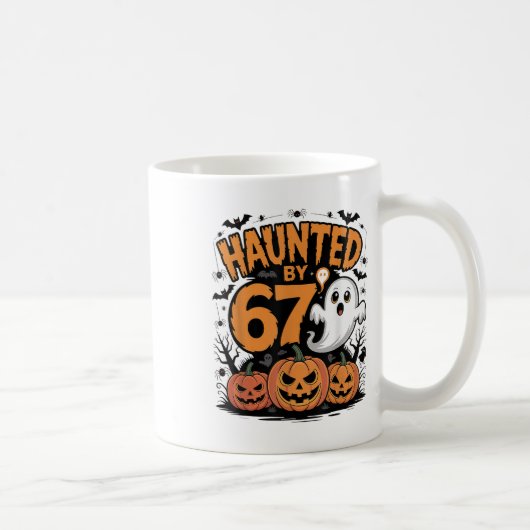 Funny Ghost T Pumpkin Halloween - Haunted  コーヒーマグカップ (右)