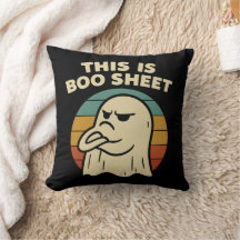 Funny Ghost "This Is Boo Sheet" Retro Halloween