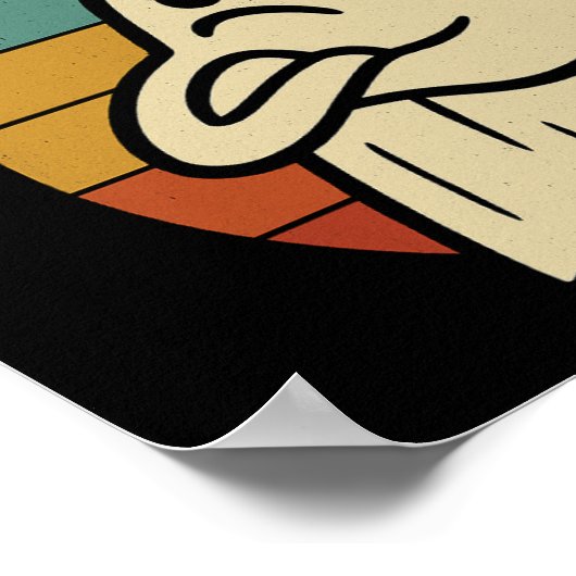 Funny Ghost "This Is Boo Sheet" Retro Halloween ポスター (角)