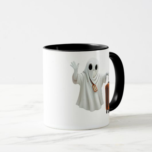 Funny Ghost Travel  マグカップ (正面右)