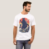 Funny Giant Cat Catzilla Shirt Tシャツ (正面フル)