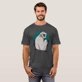 Funny Gibbon Monkey friend Tシャツ (正面フル)
