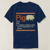 Funny Gift Bacon and Pig Definition Premium  Tシャツ (デザイン正面)