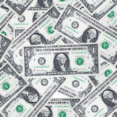 Funny gift classic dollar print with custom name バスタオルセット