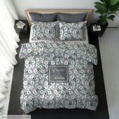 Funny gift classic dollar print with custom name バスタオルセット