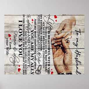 Funny Gift For Man Funny Quotes To Husband ポスター