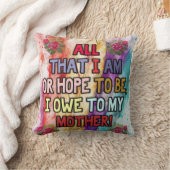 Funny Gift For Mom | Funny Quotes To Mommy | クッション (ブランケット)