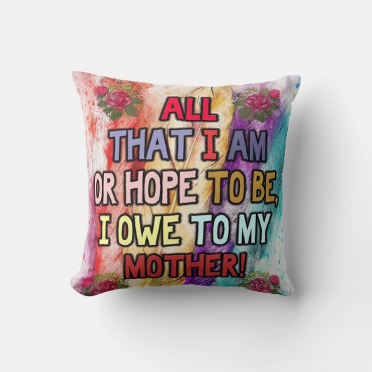 Funny Gift For Mom | Funny Quotes To Mommy | クッション (正面)