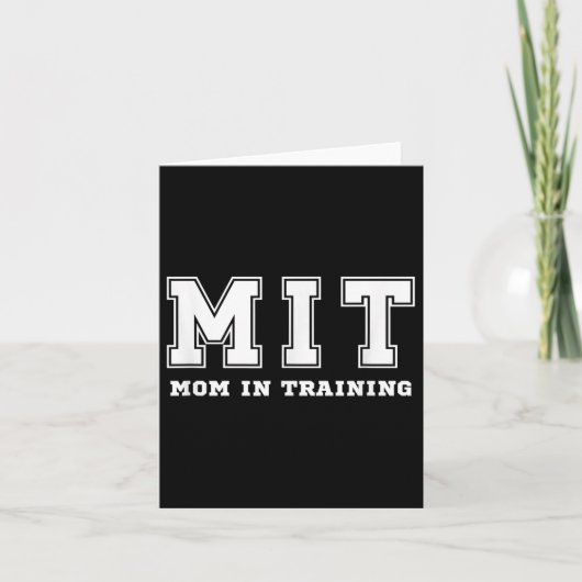 Funny Gift For New Mom In Training Expecting Pregn カード (正面)