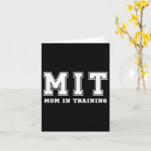 Funny Gift For New Mom In Training Expecting Pregn カード (黄色い花)