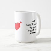 Funny Gift For Rockstar Dad, Custom  コーヒーマグカップ (正面右)