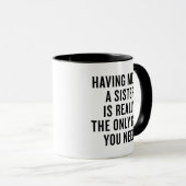 Funny Gift For Sister Mug Christmas Gift マグカップ (正面右)