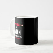 Funny Gift I'm Taken For Men - Don't Flirt With Me コーヒーマグカップ (正面左)