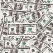 Funny gift modern dollar pattern personalized name バスタオルセット