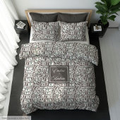 Funny gift modern dollar pattern personalized name バスタオルセット