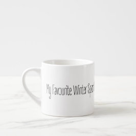 Funny Gift Quote My Favourite Winter Sport Mug エスプレッソカップ