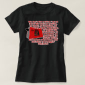 Funny Gift Red Dwarf - Talkie Toaster (No Smegging Tシャツ (デザイン正面)