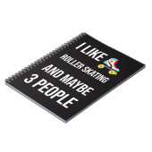 Funny Gifts For A Roller Skater Quote Skating  ノートブック (左側)