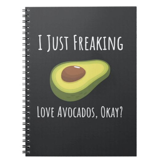 Funny Gifts For Avocado Lovers Vegan Foodie ノートブック (正面)