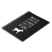 Funny Gifts For Goat Lovers Farm Animals Farming ノートブック (左側)