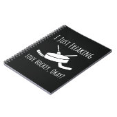 Funny Gifts For Hockey Fans Player Quote Lover ノートブック (左側)