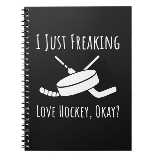 Funny Gifts For Hockey Fans Player Quote Lover ノートブック (正面)