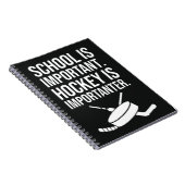 Funny Gifts For Hockey Fans Player Quote Team ノートブック (右側)