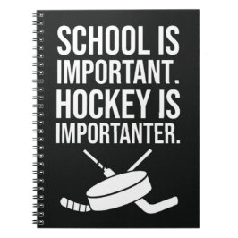 Funny Gifts For Hockey Fans Player Quote Team ノートブック