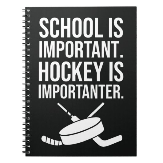 Funny Gifts For Hockey Fans Player Quote Team ノートブック (正面)