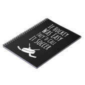 Funny Gifts For Hockey Fans Quote Player Lover ノートブック (左側)