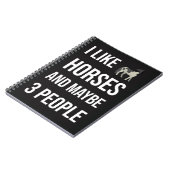 Funny Gifts For Horse Owners Equine Equestrian ノートブック (左側)