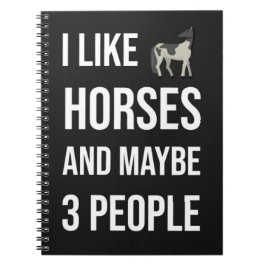 Funny Gifts For Horse Owners Equine Equestrian ノートブック