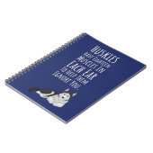 Funny Gifts For Husky Lovers Dogs Siberian Pet  ノートブック (左側)