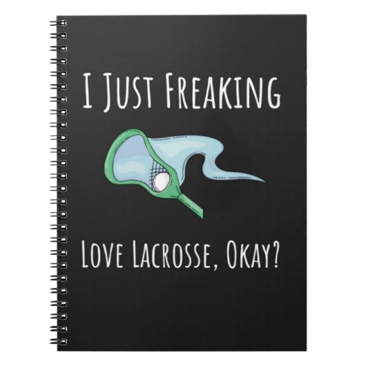 Funny Gifts For Lacrosse Lovers Player Sports Lax ノートブック (正面)