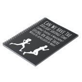 Funny Gifts For Marathon Runners Running 10k Quote ノートブック (左側)