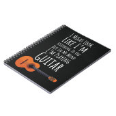 Funny Gifts For People Who Play Guitar Guitarist ノートブック (左側)