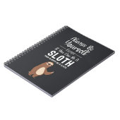 Funny Gifts For Sloth Lovers Humor Animals Joke ノートブック (左側)